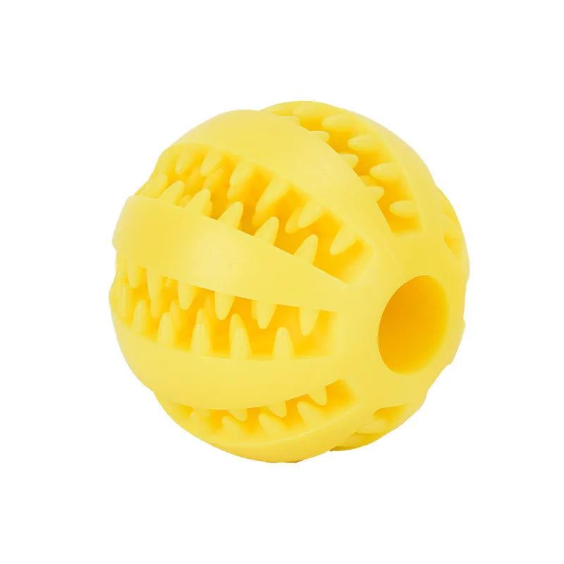 Interactive Chew & Treat Silicone Ball Toy